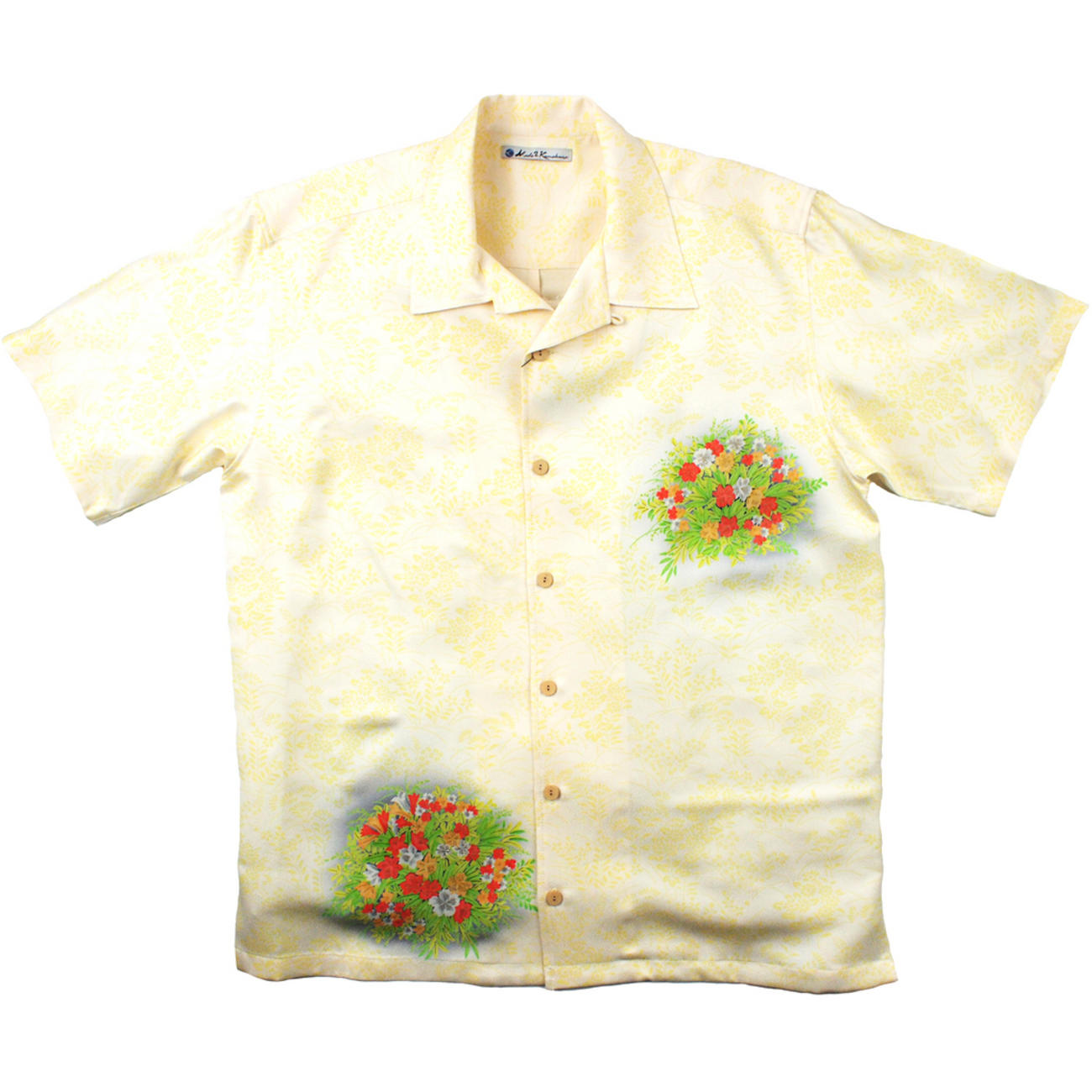 大きいサイズの和柄アロハシャツ TESSENKA M