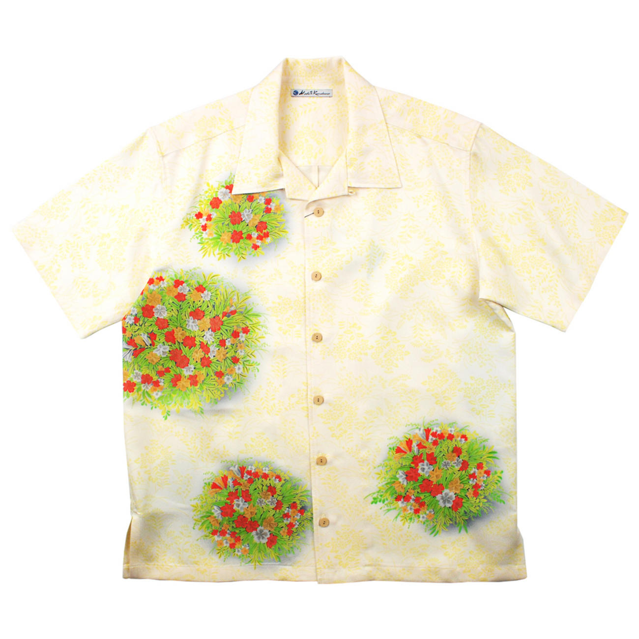 大きいサイズの和柄アロハシャツ TESSENKA S