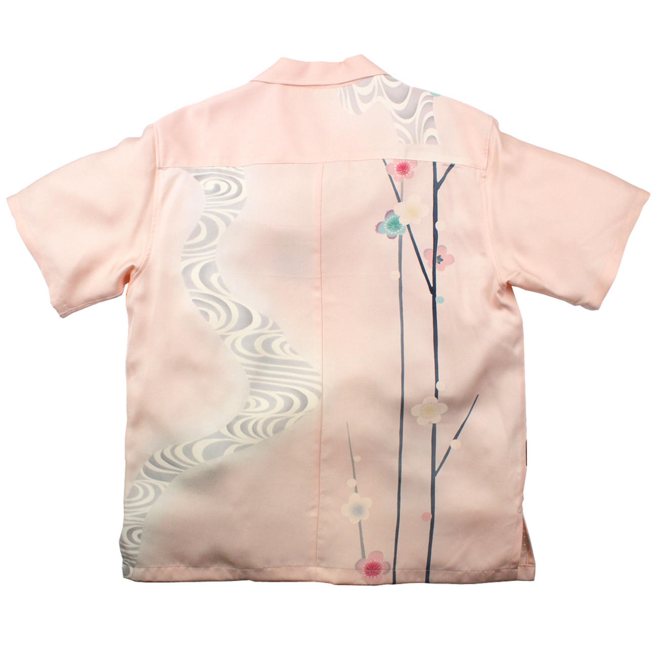 大きいサイズの和柄アロハシャツ AJISAI S