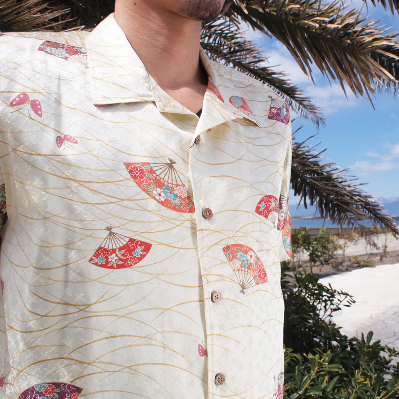 大きいサイズの和柄アロハシャツ OGI